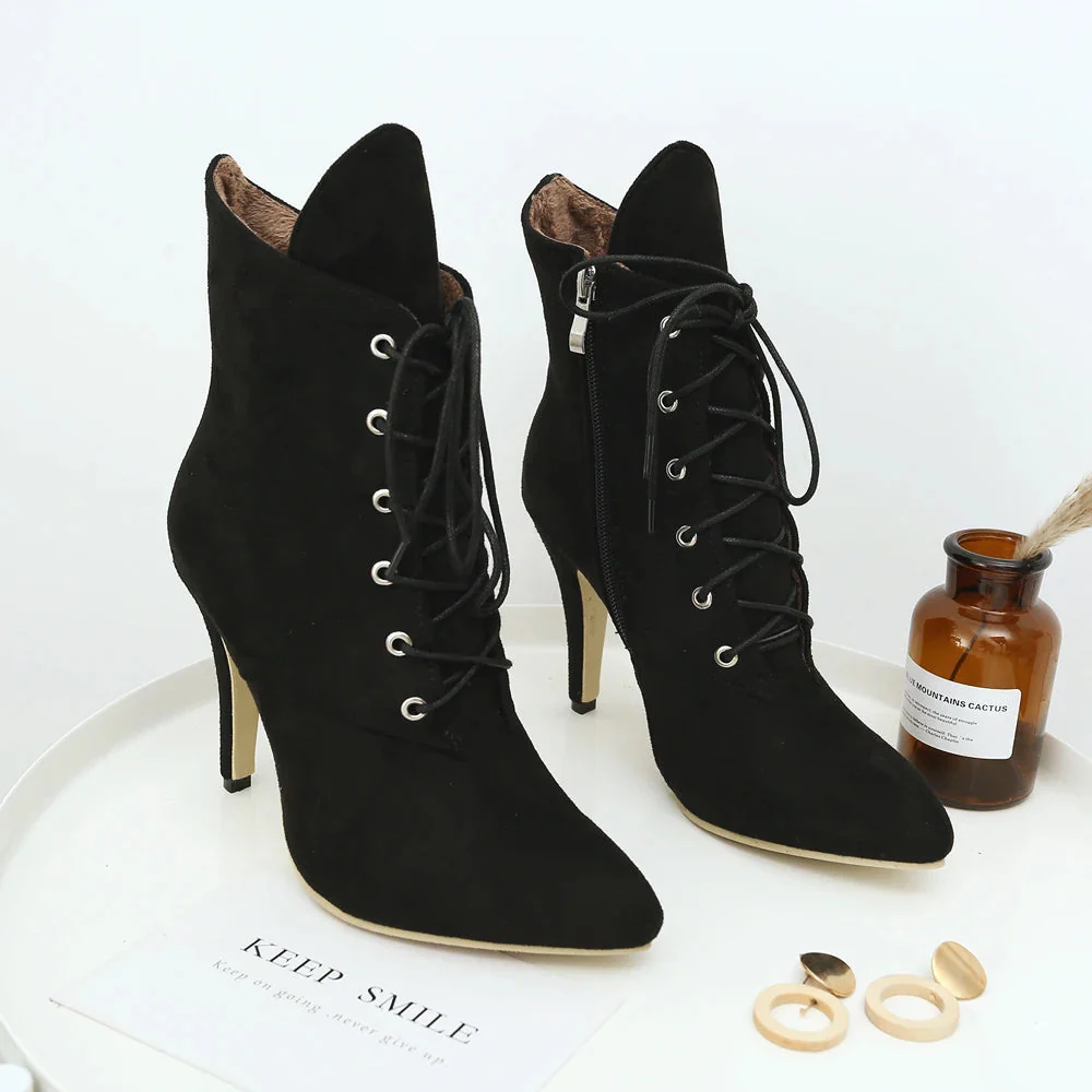 Leopard Design Lace up Women Shoes - Image 7