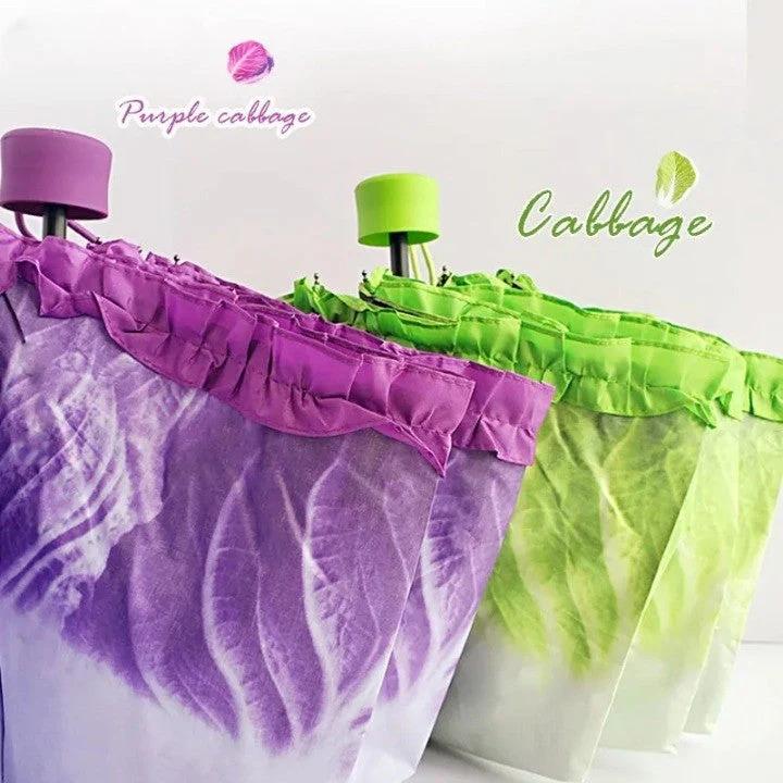 Lettuce Shaped Compact Umbrella - Image 5