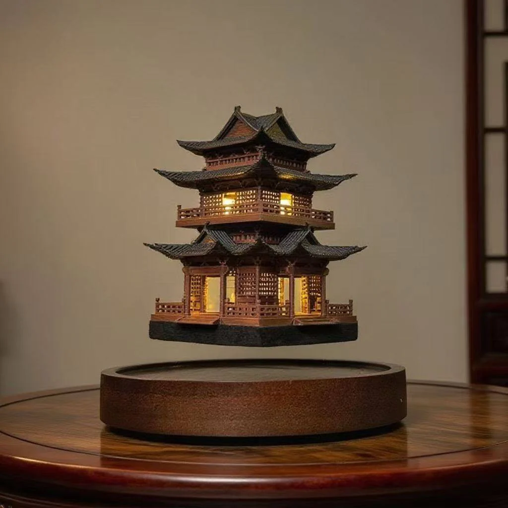 Levitating Pagoda Architectural Desk Decor - Image 5