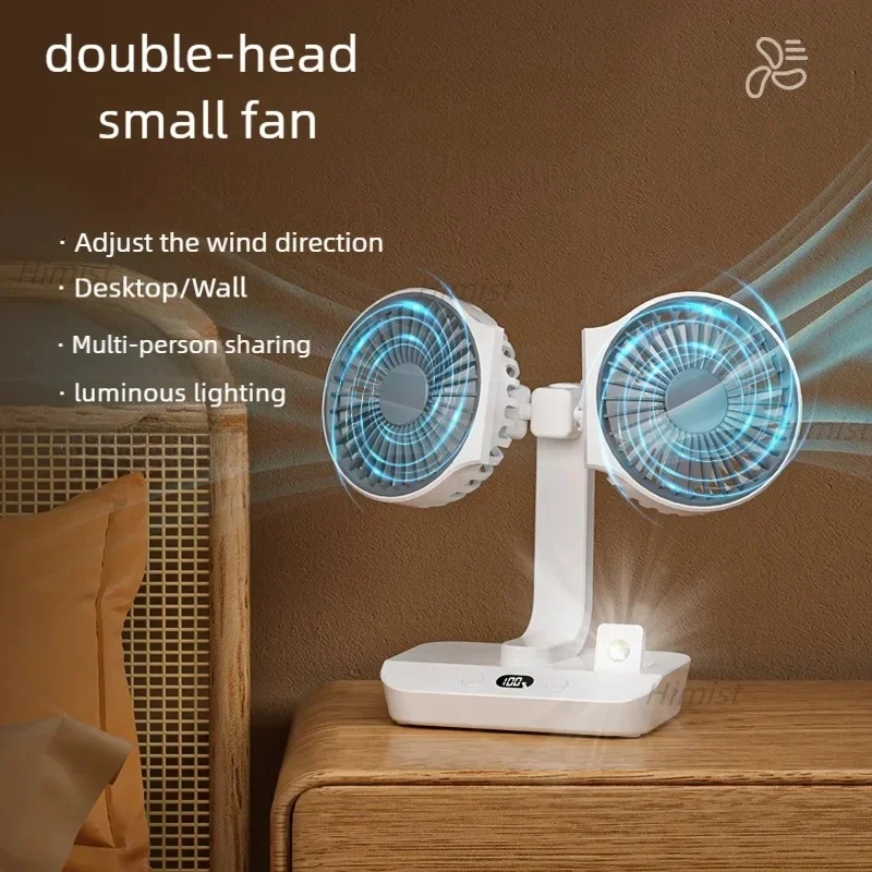 Lightweight Double Blades Rechargeable Travel Camp Cooler Fan - Image 4