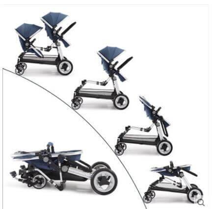 Lightweight Japanese Style Twin Baby Stroller - Image 3