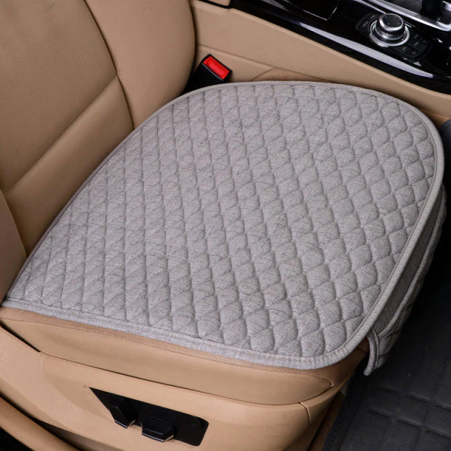 Linen Fabric Four Seasons Breathable Car Seat Cover - Image 19