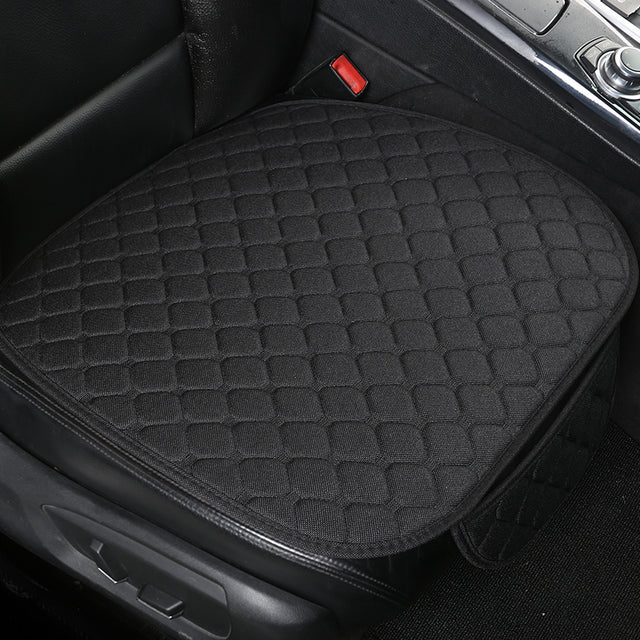 Linen Fabric Four Seasons Breathable Car Seat Cover - Image 23