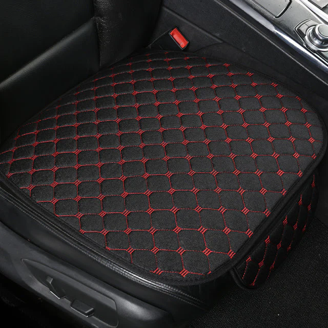 Linen Fabric Four Seasons Breathable Car Seat Cover - Image 25