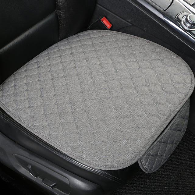 Linen Fabric Four Seasons Breathable Car Seat Cover - Image 8