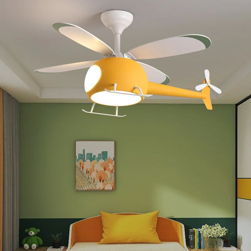 Little Helicopter Dream RC Fan Ceiling Lamp - Image 3