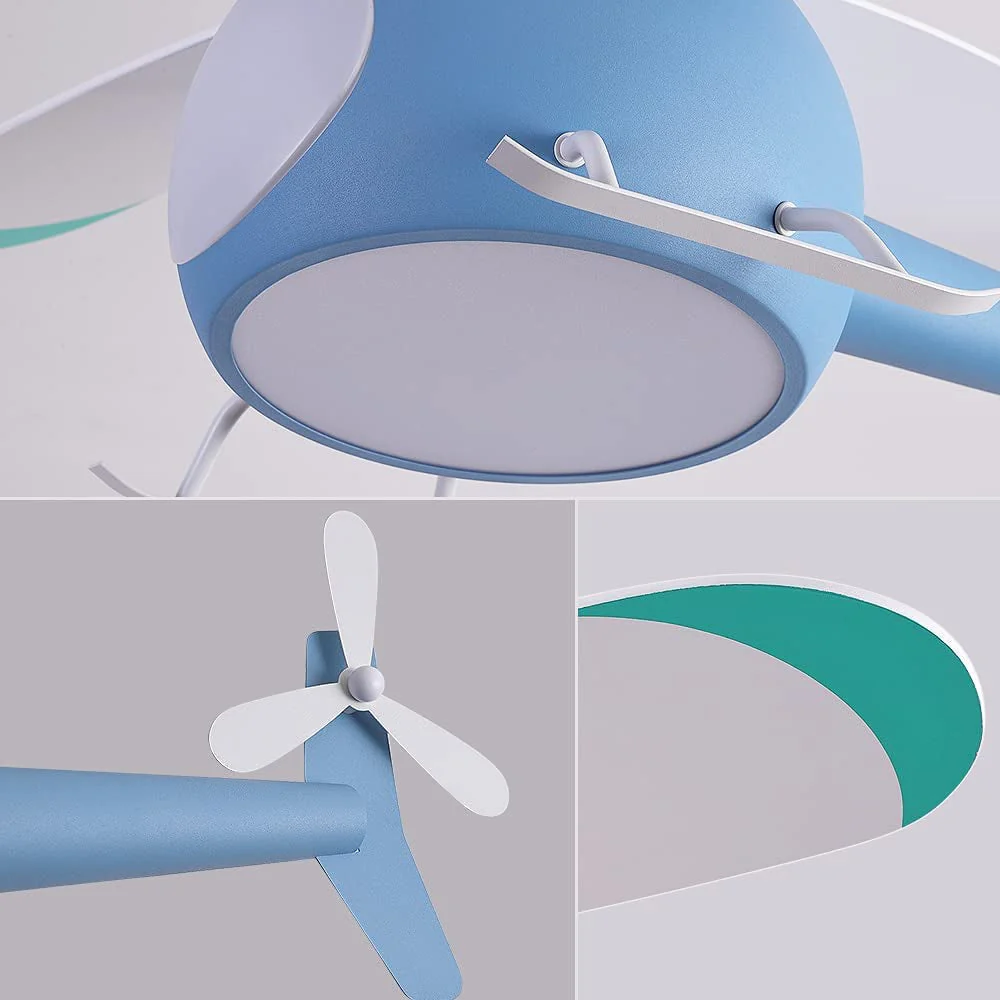 Little Helicopter Dream RC Fan Ceiling Lamp - Image 6