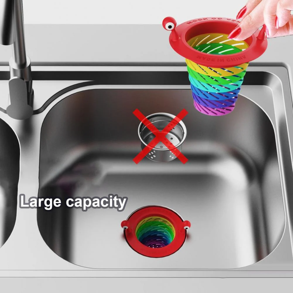 Little Monster Colorful Foldable Sink Strainer Basket - Image 7