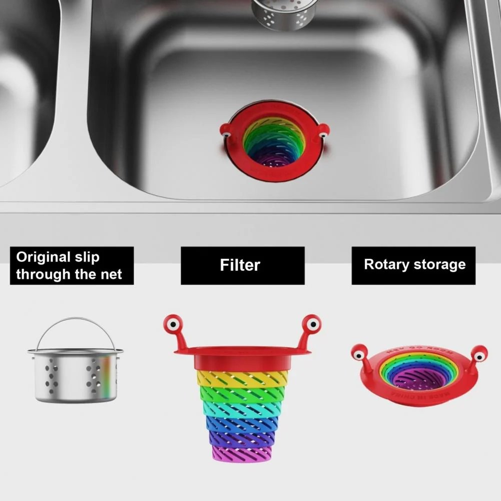 Little Monster Colorful Foldable Sink Strainer Basket - Image 9