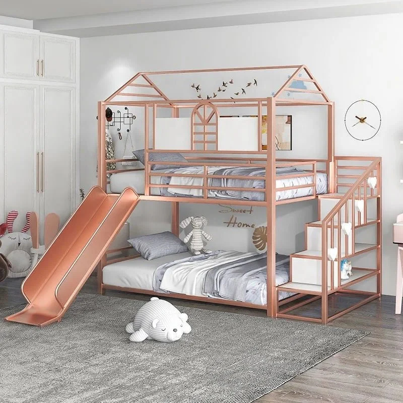 Loft-Style House Roof Frame Playhouse Bunk Bed - Image 2