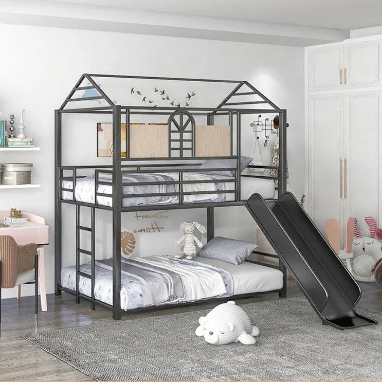 Loft-Style House Roof Frame Playhouse Bunk Bed - Image 5