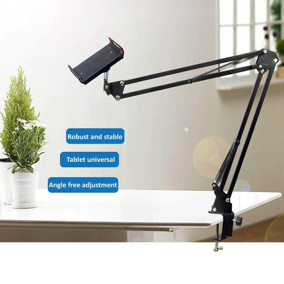 Long Arm Heavy-Duty Desk Mount Tablet Holder - Image 2