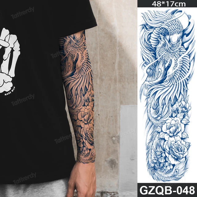 Long Lasting Full Arm Sleeve Tattoo Sticker - Image 32