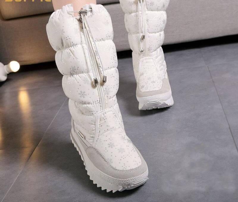 Long Sleeve Plush Warm Winter Boots for Women - Image 3