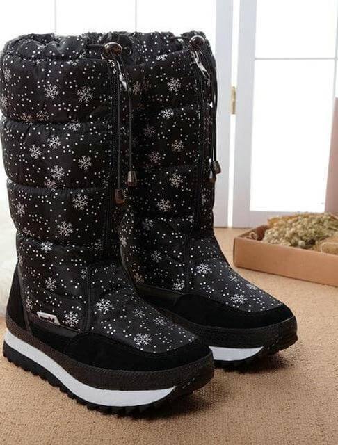 Long Sleeve Plush Warm Winter Boots for Women - Image 9