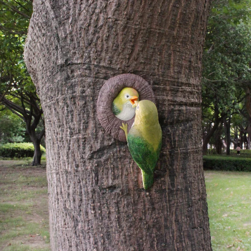 Lovebirds Tree Hug Wall Hanging Decor - Image 3