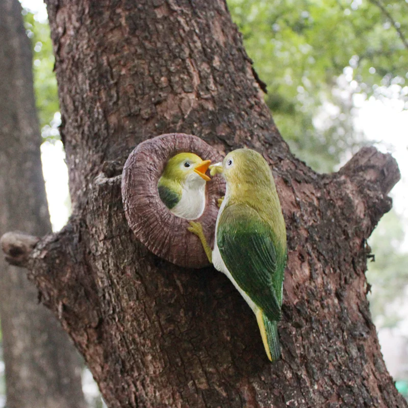 Lovebirds Tree Hug Wall Hanging Decor - Image 4