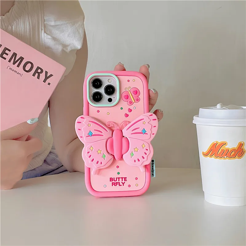 Lovely 3D Folded Butterfly Shockproof iPhone Case - Image 10