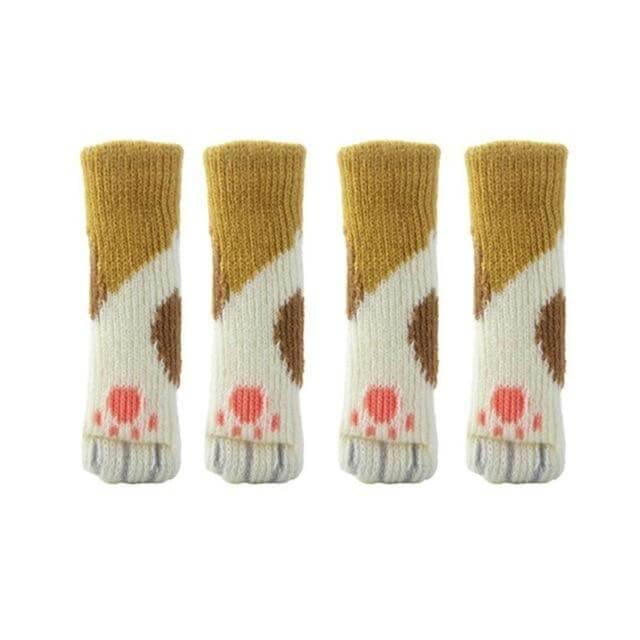 Lovely 4Pcs Cat feet Chair Leg Covers Floor Protectors - Image 4