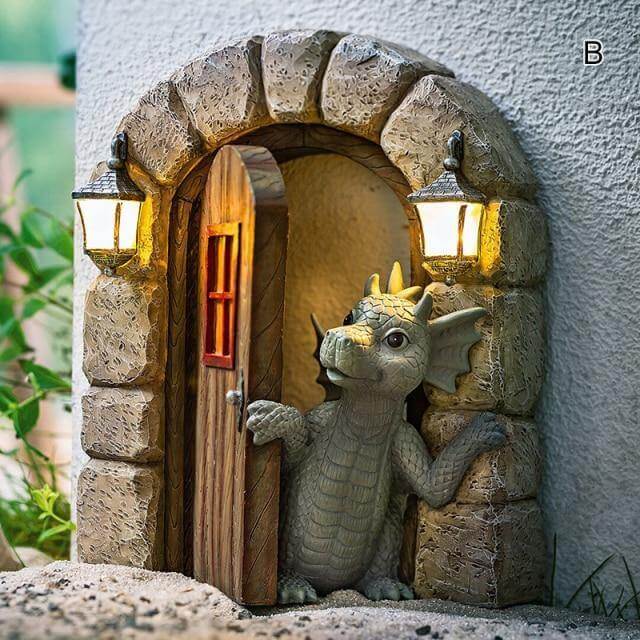 Lovely Courtyard Dragon Wall Sculpture - Image 3