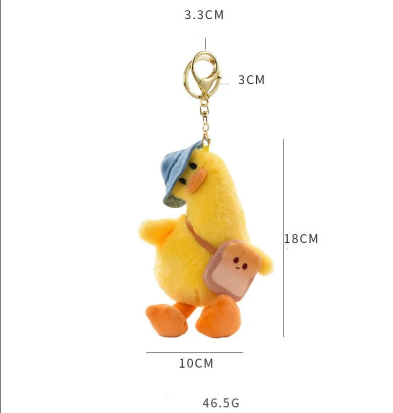 Lovely Crooked Duck Doll Keychain - Image 5