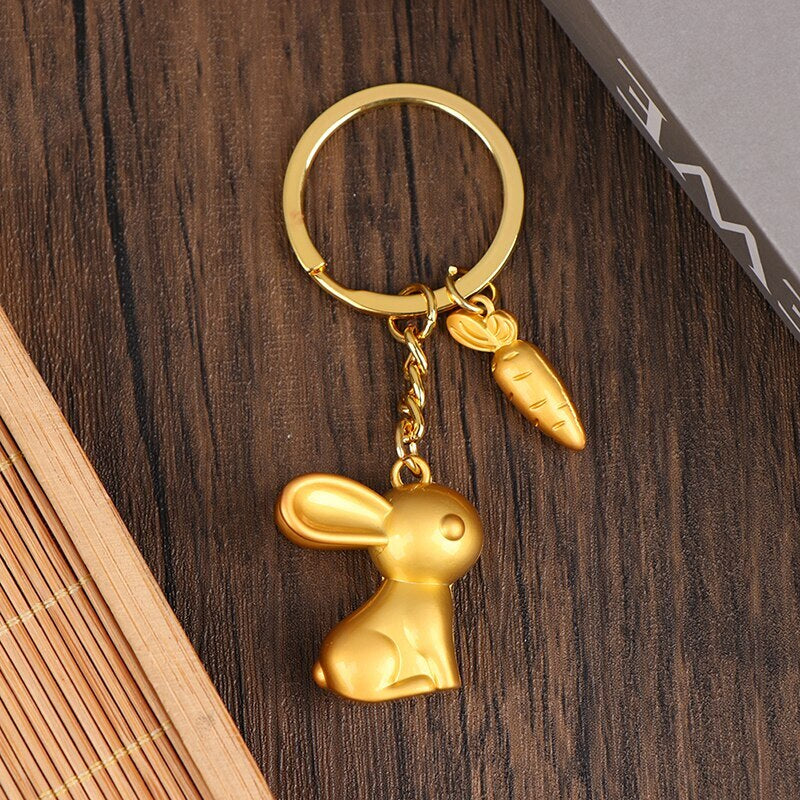 Lucky Rabbit Ring Keychain - Image 2