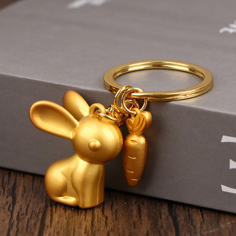 Lucky Rabbit Ring Keychain - Image 3