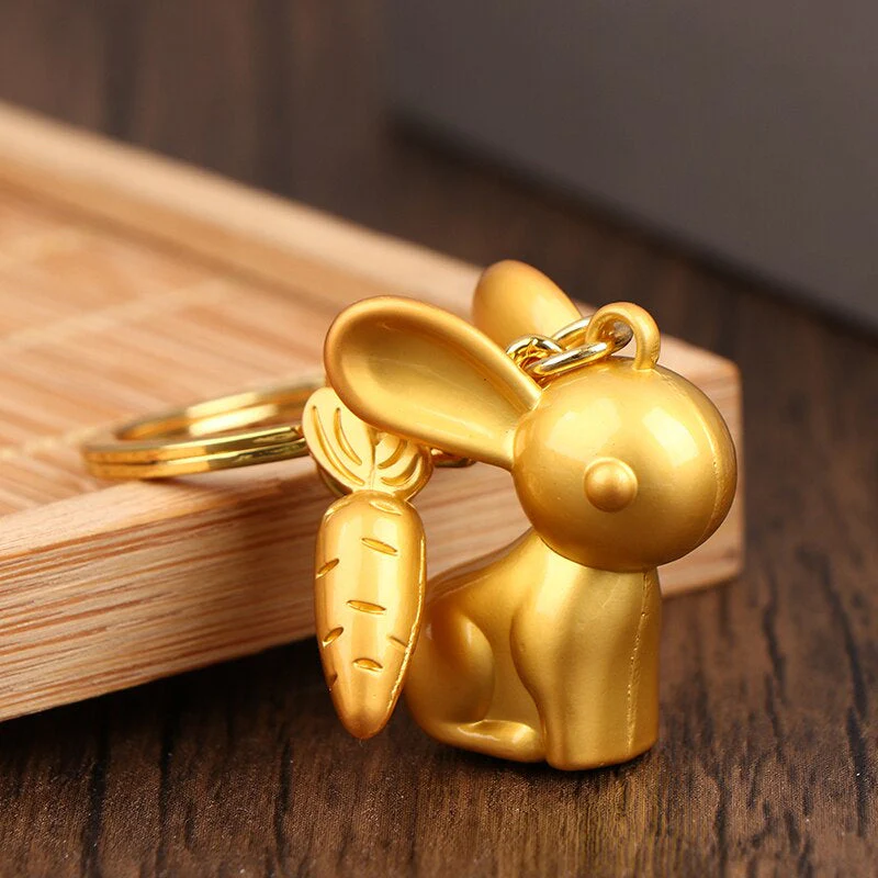 Lucky Rabbit Ring Keychain - Image 4