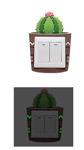 Luminous Cactus Socket Cover Sticker - Image 10