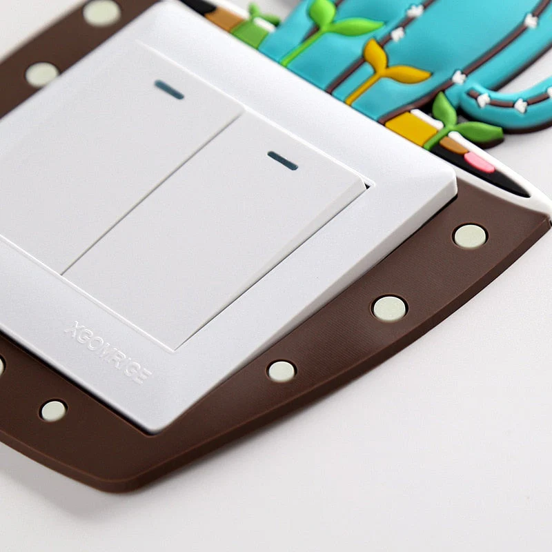 Luminous Cactus Socket Cover Sticker - Image 4