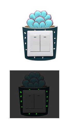 Luminous Cactus Socket Cover Sticker - Image 9