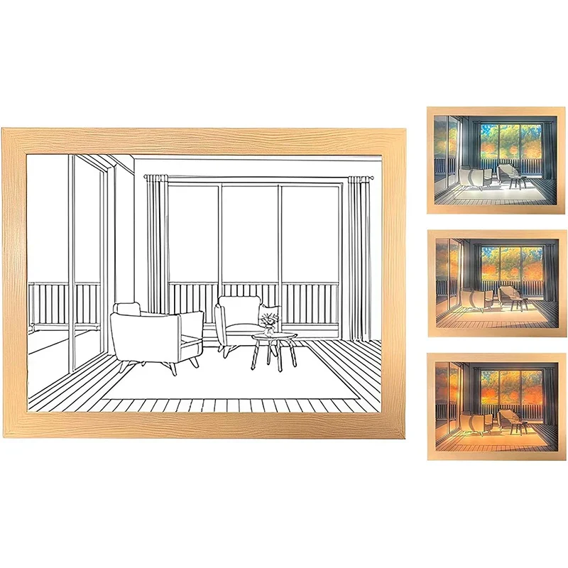 Luminous Decorative Dimmable Artsy Led Light Painting - Image 11