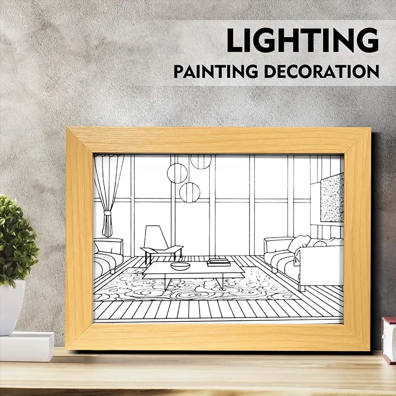 Luminous Decorative Dimmable Artsy Led Light Painting - Image 7