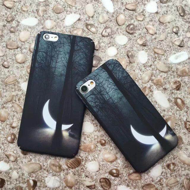 Luminous Stars Moon Slim Hard Phone Cases For Iphone Models - Image 3