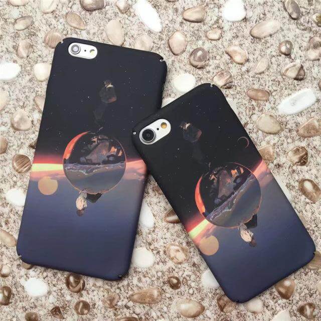 Luminous Stars Moon Slim Hard Phone Cases For Iphone Models - Image 5