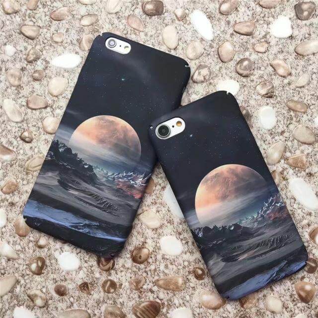 Luminous Stars Moon Slim Hard Phone Cases For Iphone Models - Image 6
