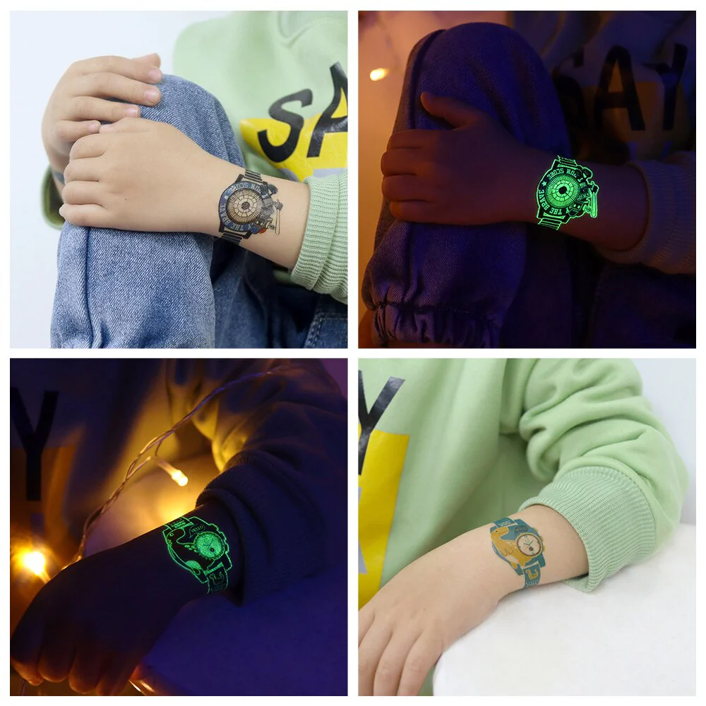 Luminous Temporary Tattoo Watch Sticker - Image 3