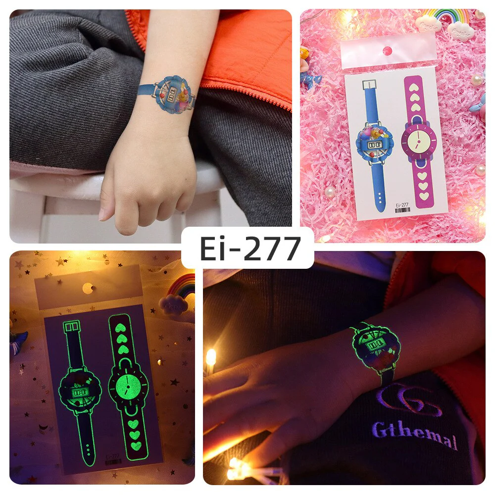 Luminous Temporary Tattoo Watch Sticker - Image 7