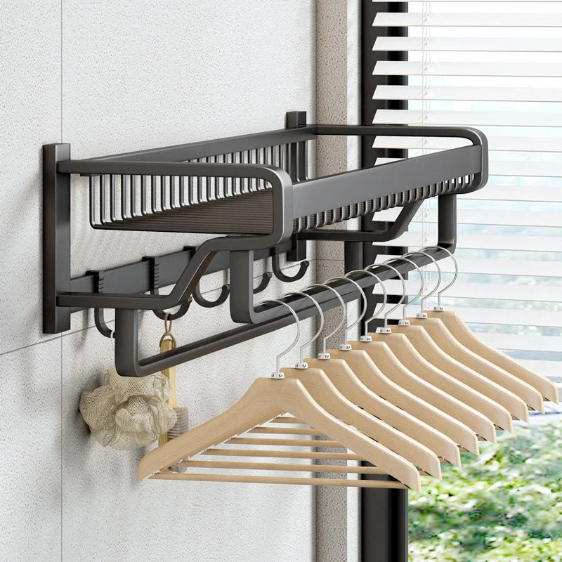 Luxe Wall-Mounted Towel Station Bathroom Organizer - Image 2