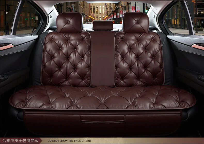 Luxurious Ride Leather Car Seat Cover - Image 12