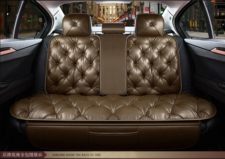 Luxurious Ride Leather Car Seat Cover - Image 8