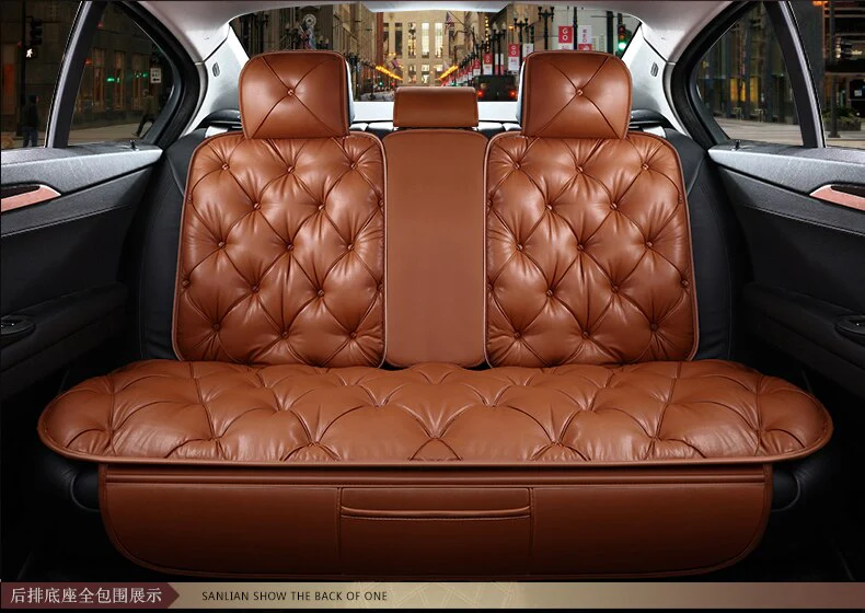 Luxurious Ride Leather Car Seat Cover - Image 9