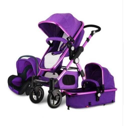 Luxury 3 in 1 Portable Higher Land-scape Carriage Foldable Baby Stroller - Image 5