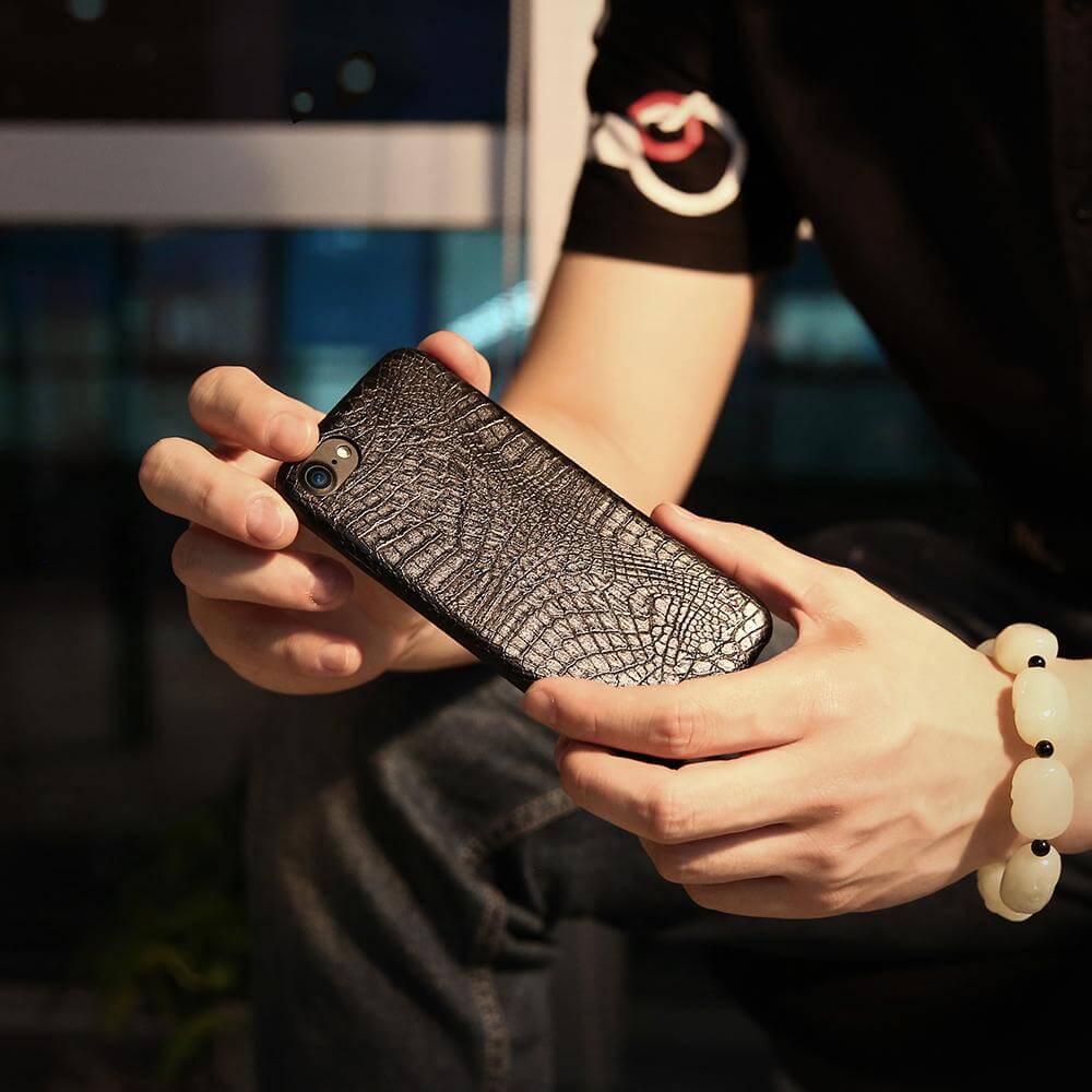Luxury Crocodile Business style Leather Iphone Cases - Image 7