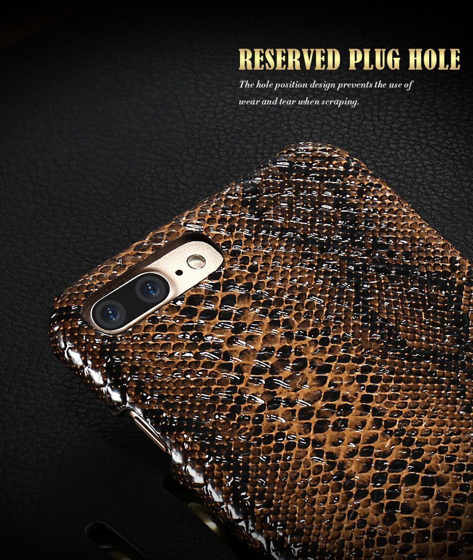 Luxury Crocodile Snake Leather Case For Iphone - Image 12