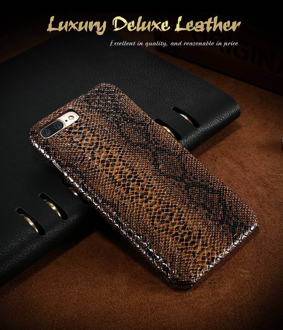 Luxury Crocodile Snake Leather Case For Iphone - Image 9