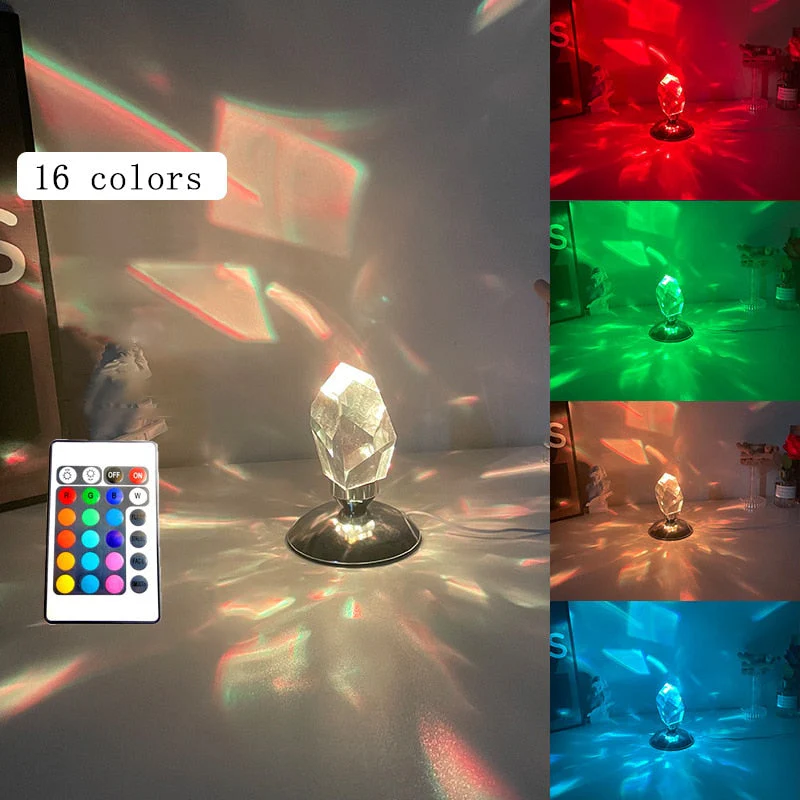 Luxury Crystal Stone Atmosphere Lamp - Image 2