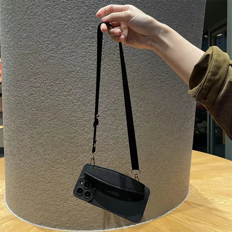 Luxury Detachable Crossbody Necklace Wrist Strap iPhone Case - Image 4