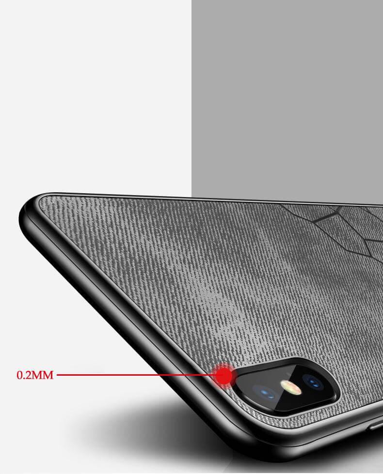 Luxury Fabric Hard Back Cover For iPhone Models - Image 4