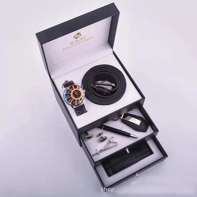 Luxury Fashion Leather Business Men Gift Set - Image 10